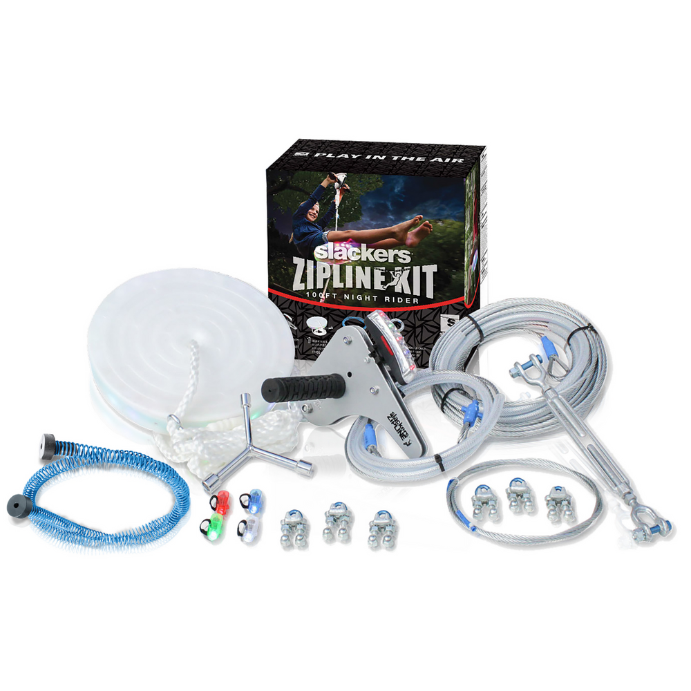 100' Zipline Night Riderz Kit With Free Spring Brake Kit