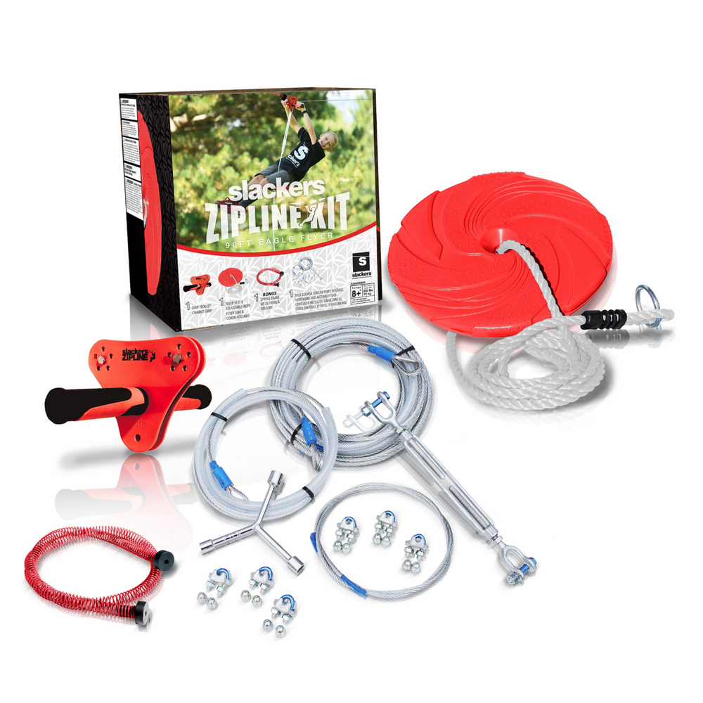 90' Eagle Zipline Kit With Free Spring Brake Kit